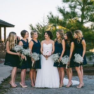 Beautiful Midnight Blue Bridesmaid Dress